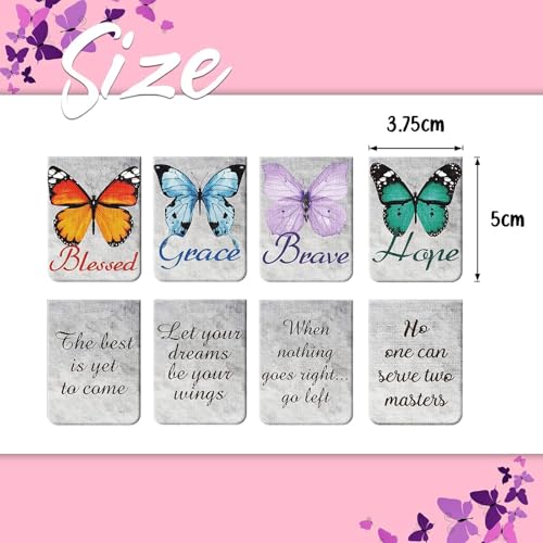 Zonon 12 Pcs Bible Verse Magnetic Bookmarks Christian Scripture Markers