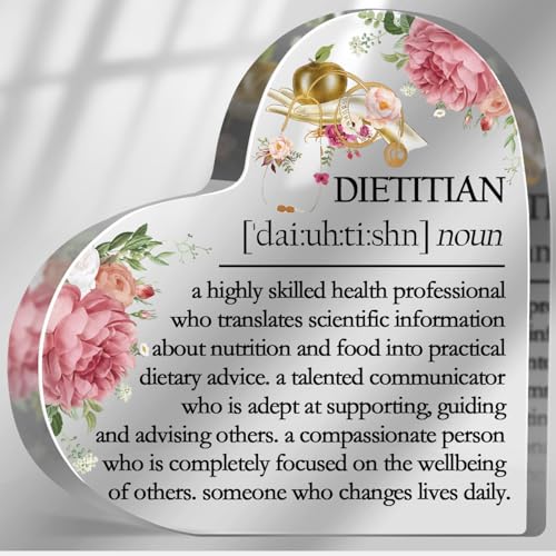 Dietitian Gifts for Women Men, Registered Dietician Gifts, Nutritionist Birthday Appreciation Gifts, Inspirational Desk Decorative Sign for Home Office, Dietitian Definition Plaque - style: Dietitian
