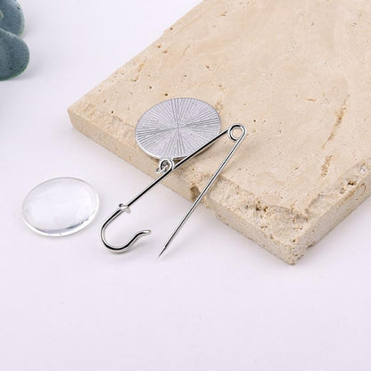Wedding Double Picture Frame Brooch for Bride Grooms Boutonniece Pin for Wedding Bouquet - color: Color R