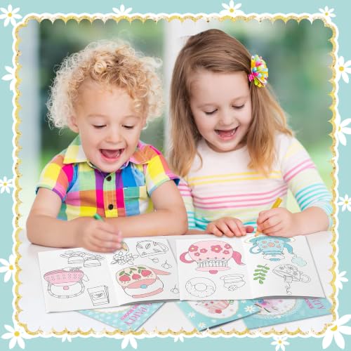 Bulk Tea Party Coloring Books, 24Pcs Tea Time Mini Drawing Booklet for Kids - style: Tea Party