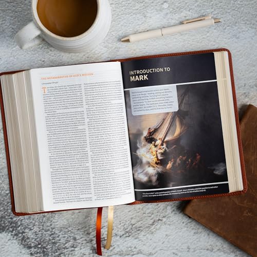 CSB Study Bible, Personal Size, Digital Study Edition, Burnt Sienna LeatherTouch, Red Letter, Study Notes and Commentary, Illustrations, Articles, Word Studies, Outlines, Timelines