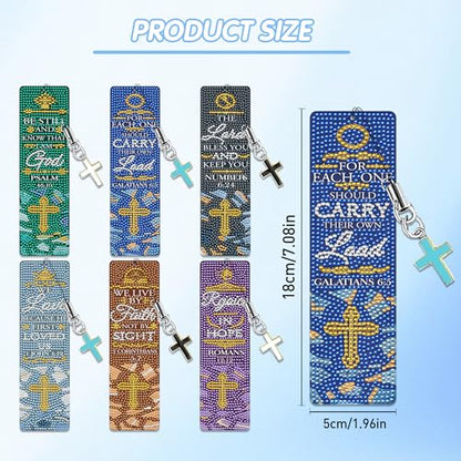 Christian Bible Diamond Art Bookmarks, Diamond Painting Book Marks - style: Christian Bible