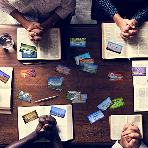 300 Pcs 50 Styles Prayer Cards Bulk Bible Verse Card Inspirational Scripture Cards with Bible Verses Motivational Encouraging Christian Card for Women Men Mini Business Religious Christian Gifts - size: 50 Styles 300Pcs