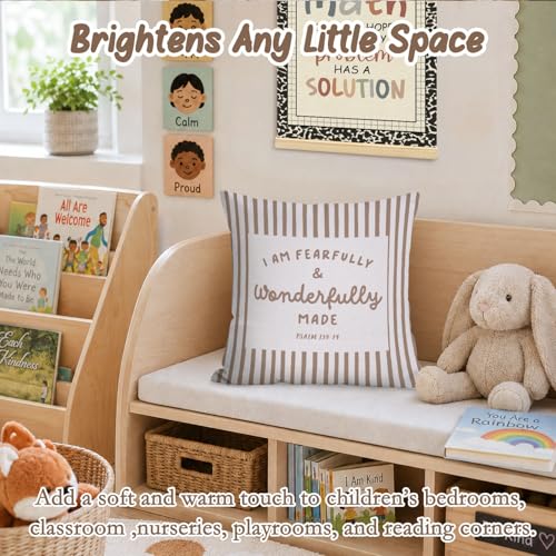 Kids Room Decor Pillow Covers 18x18,Bible Verse Throw Pillow Cover - color: Bible