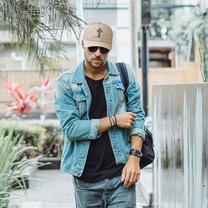 Soft Baseball Hat Embroidered Dad Hat Chaplain Cross Jesus God Christian Faith Men & Ladies Baseball Cap - color: Black Design Only