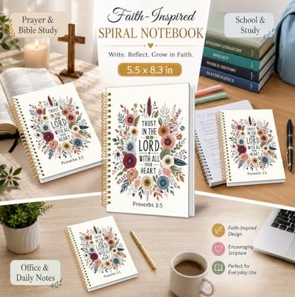 Bible Journal for Women,Bible Nnotebook,Gifts for Christian Women - color: Bible Christian Journals Floral Notebooks