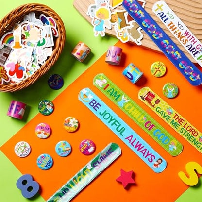 Frienda 110 Pcs Sunday School Prizes Bulk for Kids, Stylish