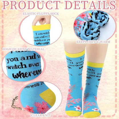 10/20/30 Pairs Christian Socks with Inspirational Words