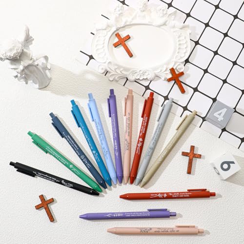 Sayglossy 50 Pcs Christian Pen, Religious Pen Gift, Vivid, English - color: Vivid, style: English