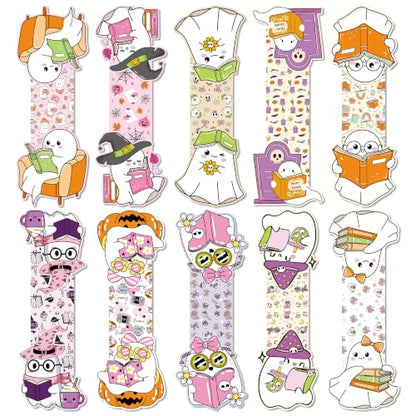 Halloween Magnetic Bookmarks, Cute Ghost Magnet Book Mark for Women - color: Cute Ghost