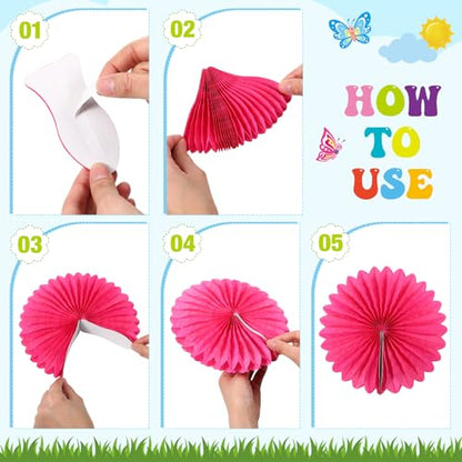 Gersoniel 76 Pcs Back to School Bulletin Board Decorations Christian Classroom Bulletin Boards 3D DIY Paper Fans Tree Cutouts Jesus Religious Cross Decor for First Day of School Wall Decor Supplies - style: Spring