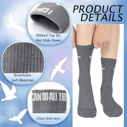 Chicingyou Christian Cross Socks for Men Youth, Us Size 6-12 - color: White, Black，grey