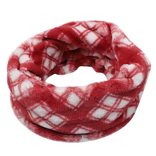 LA CARRIE Womens Leopard Print Infinity Scarf Loop Circle Neck Warmer - color: Red Plaid