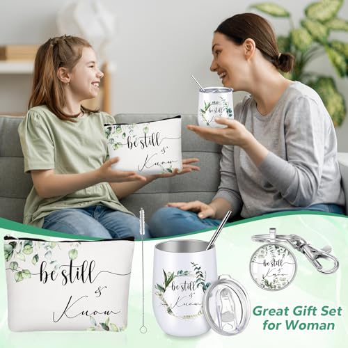 Inbagi 3 Pcs Christian Gifts for Women Be Still and Know Religious Gifts