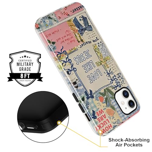 Cute Christian Bow Phone Case for iPhone 11 6.1'' - color: Bow bible verses collage, size: iPhone 11