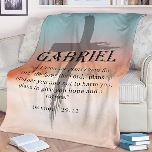 Personalized Baby Blanket Boy, Personalized Christian Blanket for Men, Custom Name Christian Art Gift, Unique Gifts, Baby Shower Christian Blanket, Idea, Personalized Baby Blanket - color: #Ver11