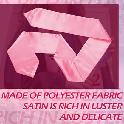 Geyoga 24 Pcs Graduation Stole Bulk Sublimation Blank 70 in - color: Pink