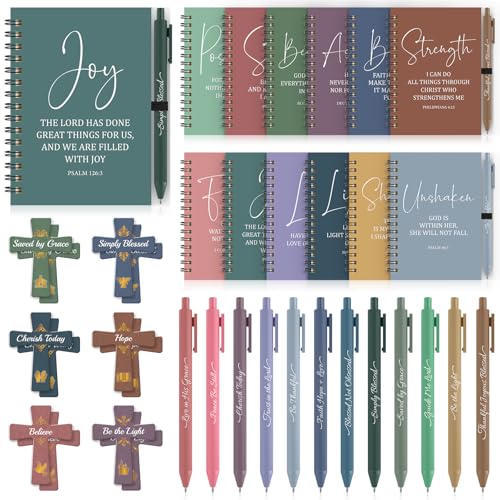 36 Pcs Christian Bulk Gifts for Women: Boho Prayer Journal Religious Gifts - color: Boho Color