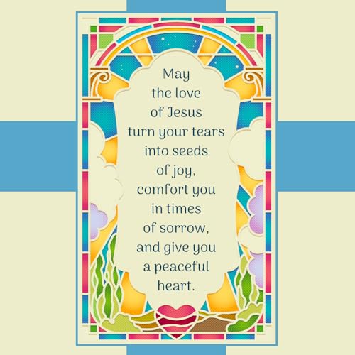 Prime Greetings Sympathy Card Religious With Envelope, Made in America, Thick Card Stock with Premium Envelope Packaged in a Reusable Presentation Mailer, Eco-Friendly, 5in x 7.75in