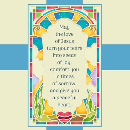 Prime Greetings Sympathy Card Religious With Envelope, Made in America, Thick Card Stock with Premium Envelope Packaged in a Reusable Presentation Mailer, Eco-Friendly, 5in x 7.75in