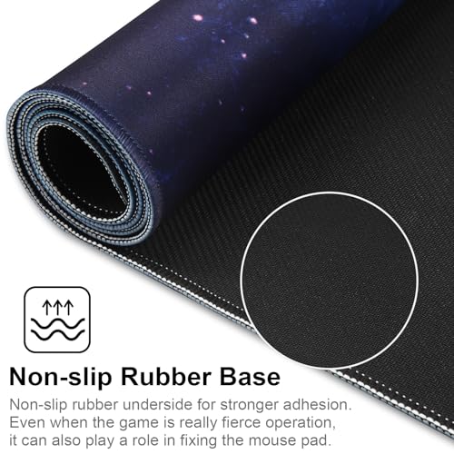XXL Gaming Mouse Pad 35.4x15.7 Professional Large Mouse Pad & Computer Game Mouse Mat-90x40 Spacebluedot - color: Spacebluedot, size: 35.4L x 15.7W inches