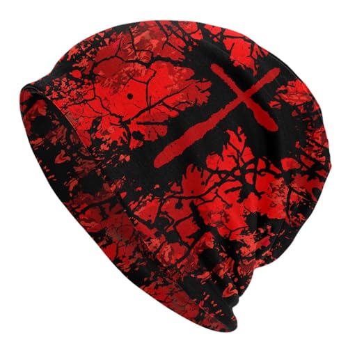 Jesus Christian Cross Beanie Chemo Hat Cancer Headwear Knitted Hats Slouchy Cap for Adults Women Men - color: Jesus-v00006