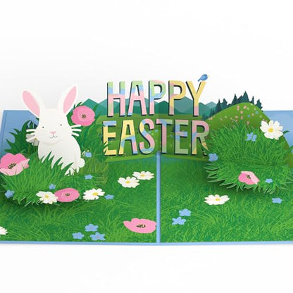 Lovepop Happy Easter Spring Meadow Pop-Up Card with Notecard & Envelope - color: Happy Easter Spring Meadow