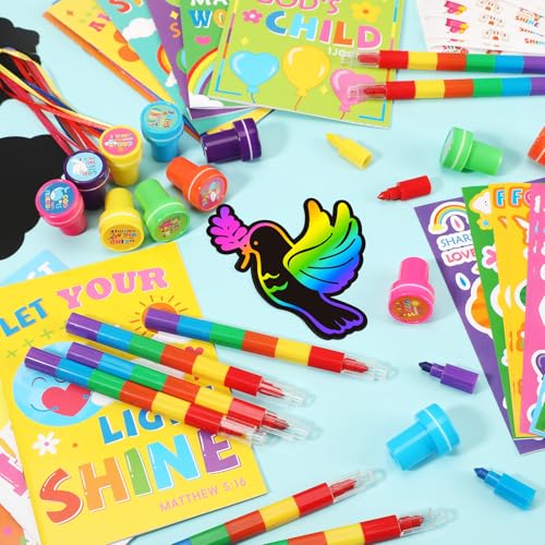 BenLouis Christian Party Favors Prizes Bulk for Kids（12set Verses） - style: Bible Verses