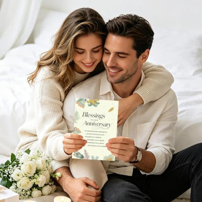Christian Anniversary Cards, Religious Anniversary Card for Couples - color: Mu-382