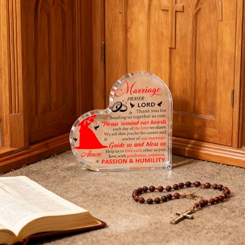 Newly Wed Gifts for The Couple 2026 Marriage Prayer Gifts Acrylic Decor