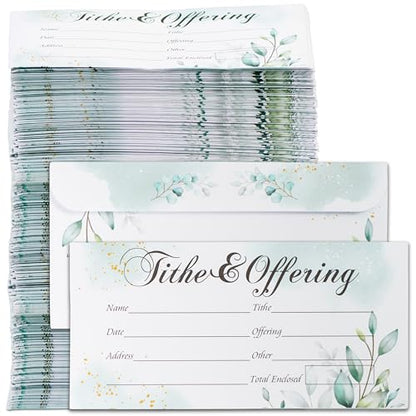 Tithes and Offering Envelopes for Church, 500 Count, 6.3 x 3.1 in