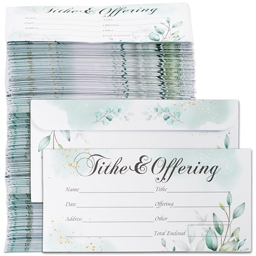 Tithes and Offering Envelopes for Church, 500 Count, 6.3 x 3.1 in