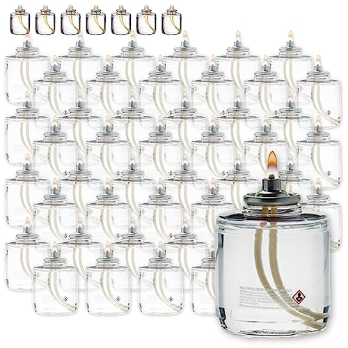 Hollowick - HD50 50 Hour Disposable Liquid Candle (48/case) Not for Home Consumer Use, Clear - color: 50 Hour Burn Time