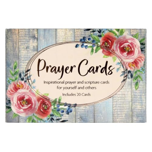 CrownJewlz Christian Bible Verse Prayer Cards, Vintage Garden - style: Vintage Garden