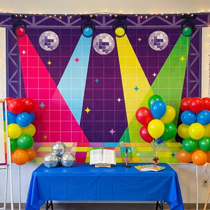WovWeave Vbs 2026 Backdrop 7x5 ft Illumination Party Backdrop Church Vacation Bible School Banner Christian Party Decoration Backfround Sunday School Religious Event Photo Booth Banner - style: VBS