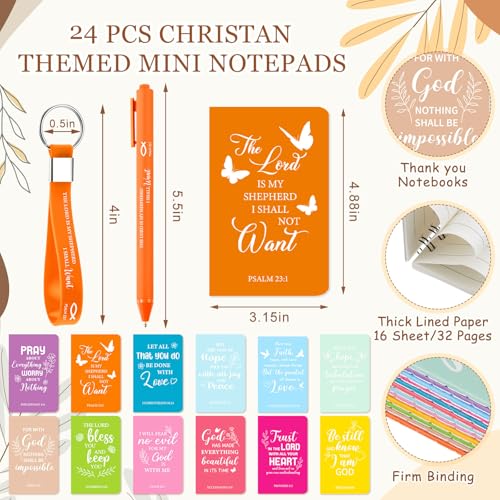 Hollowfly 24 Set/96 Pcs Christian Church Religious Gifts Bulk(Pastel) - color: Pastel