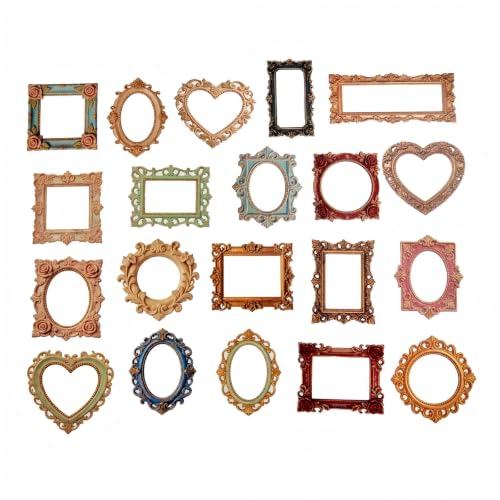 100Pcs Vintage Frame Stickers for Journal & Scarpbook, Albums - color: Frame Stickers
