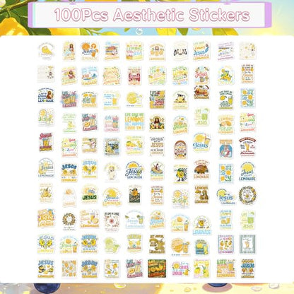 100Pcs Funny Jesus Christian Stickers Religious Scripture Decals - color: 100pcs Jesus 236