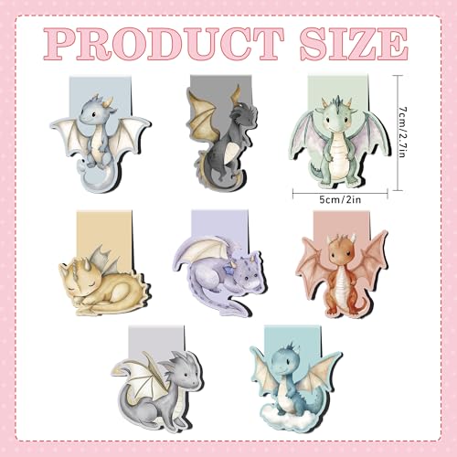 Cute Dragon Magnetic Bookmarks, Animal Book Marks for Young Readers - style: Cute Dragon