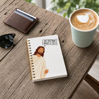 Jesus Spiral Notebook Journal,Funny Office School Supplies,5.5×8.3 - color: 001-jesus