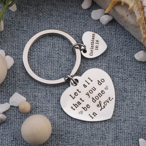Christian Keychains Cross Keychain Bible Accessories Gifts Christian Gifts Religious Gifts - color: Bible Keychain