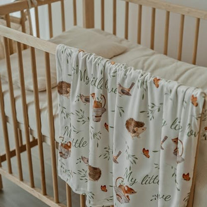 Fleece Baby Blankets for Girls & Boys, Infant Toddler Blanket - color: Gray Jungle Animal