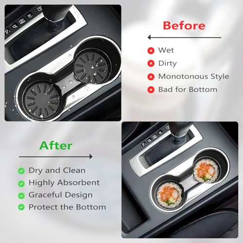 Ceramic Car Cup Coasters 2PCS - Sushi - color: Sushi