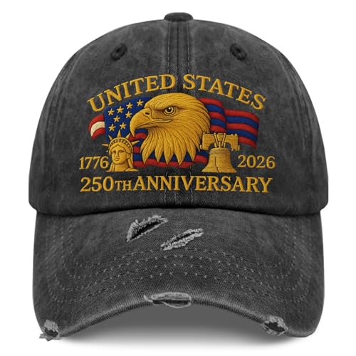 250th Anniversary 250 Years Freedoms Baseball Hat Running Embroidered Cap for - color: 250th Anniversary 8