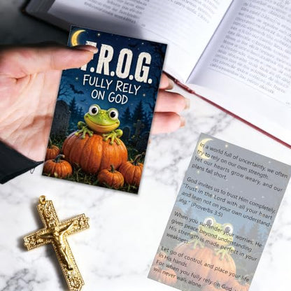 Gospel Tracts for Evangelism, Christian Bookmarks for Church Outreach - color: Fully Rely on God