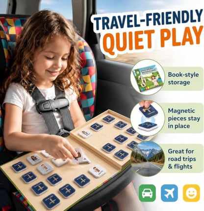 Travofun Magnetic Bible Matching Game, Memory & Clue Cards, Ages 4-8 - style: Bible Heroes (Memory + Character Clues)