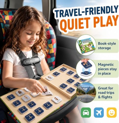 Travofun Magnetic Bible Matching Game, Memory & Clue Cards, Ages 4-8 - style: Bible Heroes (Memory + Character Clues)