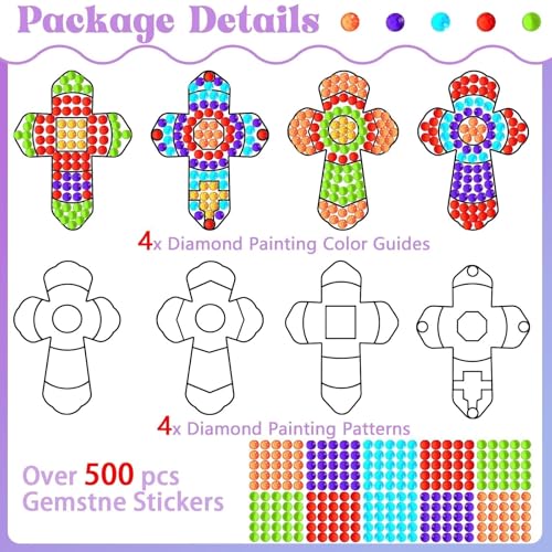 2026 VBS Sunday School Cross Craft Kids Kits Vbs Christian Religious Jesus Church Nativity Summer Ornaments Crafts for Classroom Home Activities Class Game Supplies