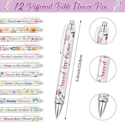 Jetec 150 Bible Verses Gift Set for 30 Christian Bookmarks 30 Scripture Ballpoint Pens 30 Christian Notebooks 30 Bible Verse Keychain 30 White Organza Bags for Women Men Office Church(Artsy) - style: Artsy