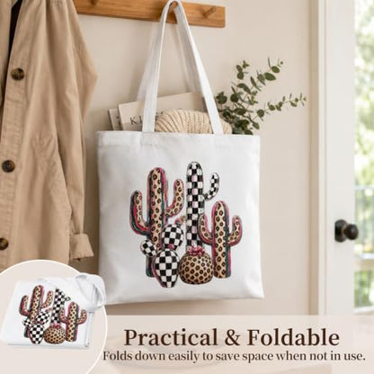 Western Cowgirl Canvas Tote Bag Cowgirl Gifts - color: Western Cowboy Theme 12